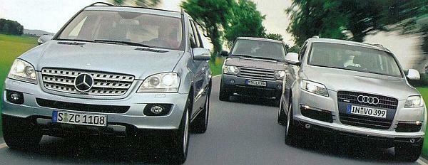 Mercedes ML - Range Rover - Audi Q7