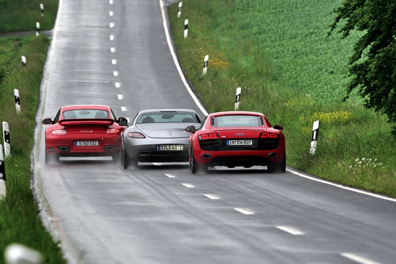 Mercedes, Porsche, Audi